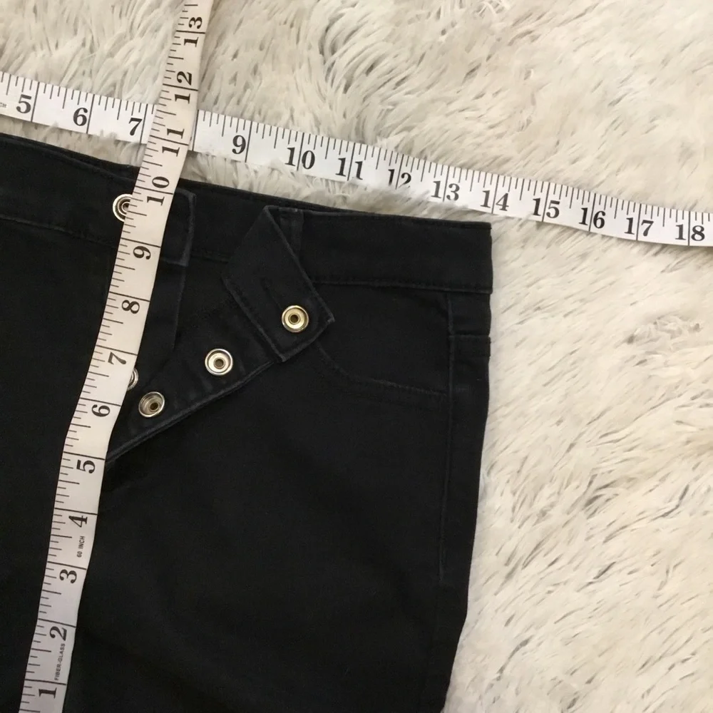 JORDACHE Girls size 18 slim black high rise super skinny stretch denim j…